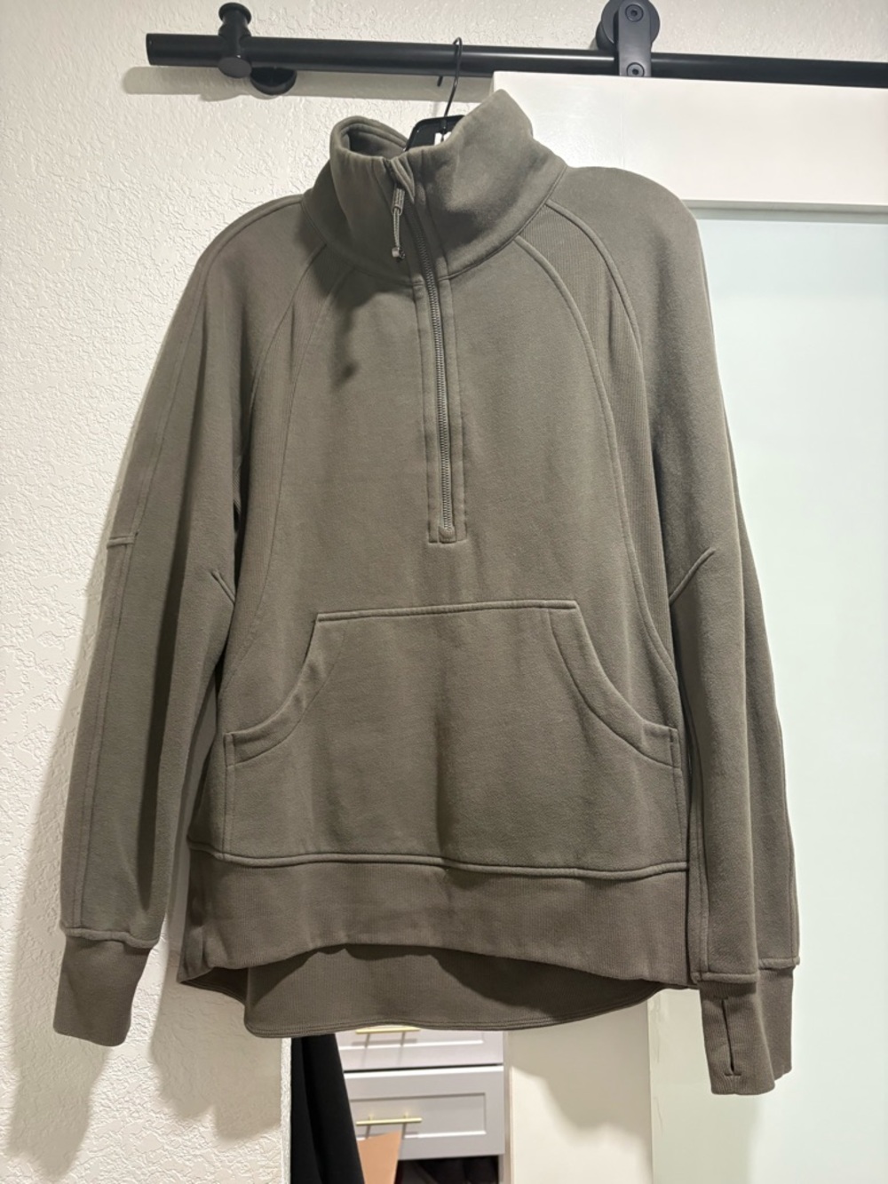 lululemon athletica Olive Half-Zip Fleece Pullover
